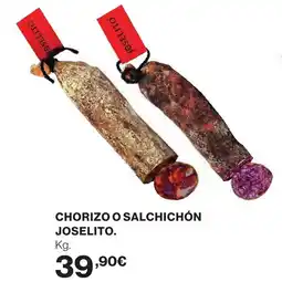 Supercor Chorizo o salchichón joselito. oferta