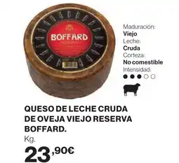 Supercor BOFFARD Queso de leche cruda de oveja viejo reserva oferta