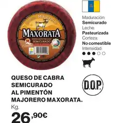 Supercor MAXORATA Queso de cabra semicurado al pimentón majorero oferta
