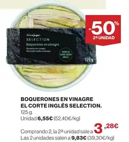 Supercor Boquerones en vinagre el corte inglés selection oferta