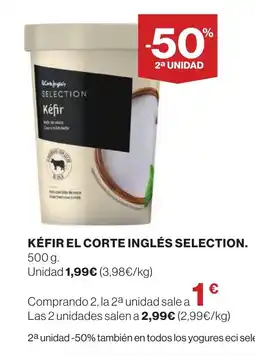 Supercor Kéfir el corte inglés selection oferta