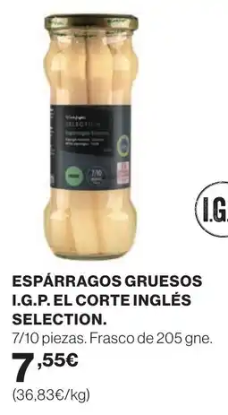 Supercor Espárragos gruesos i.g.p. el corte inglés selection. oferta