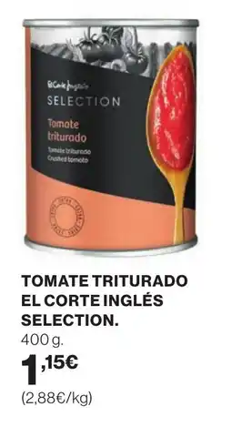 Supercor Tomate triturado el corte inglés selection. oferta
