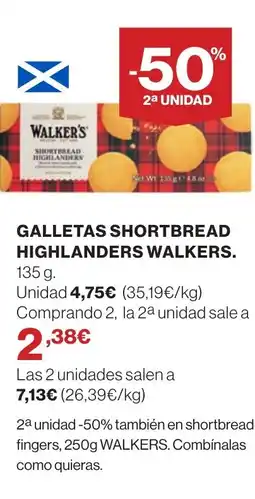 Supercor WALKERS Galletas shortbread highlanders oferta