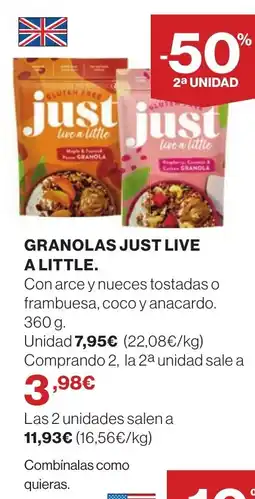 Supercor Granolas just live a little oferta
