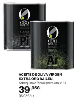 Supercor ORO BAILÉN Aceite de oliva virgen extra oferta