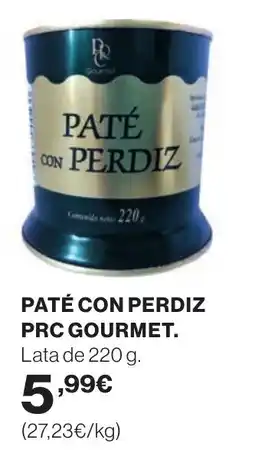 Supercor Paté con perdiz prc gourmet oferta
