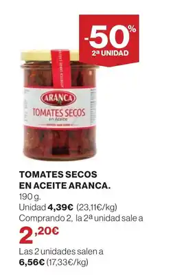 Supercor Tomates secos en aceite aranca oferta