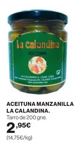 Supercor LA CALANDINA Aceituna manzanilla oferta