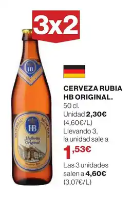 Supercor HB ORIGINAL Cerveza rubia oferta