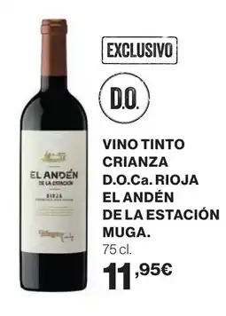 Supercor Vino tinto crianza d.o.ca. rioja el andén de la estación muga. oferta