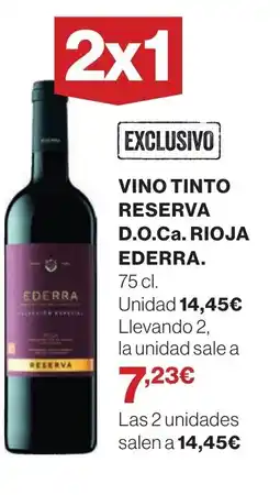 Supercor EDERRA Vino tinto reserva d.o.ca. rioja oferta
