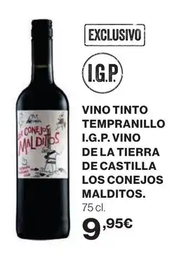 Supercor Vino tinto tempranillo i.g.p. vino de la tierra de castilla los conejos malditos oferta
