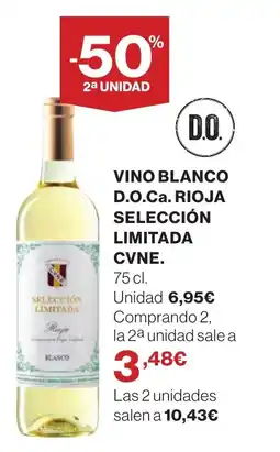 Supercor Vino blanco d.o.ca. rioja selección limitada cvne. oferta