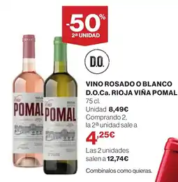 Supercor Vino rosado o blanco d.o.ca. rioja viña pomal. oferta