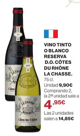 Supercor LA CHASSE Vino tinto o blanco reserva d.o. côtes du rhône oferta