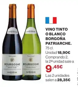 Supercor Vino tinto o blanco borgoña patriarche. oferta