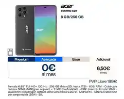 Movistar Acer - a09 8 gb/256 gb oferta