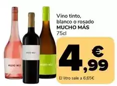 Supeco Mucho mas - vino tinto blanco o rosado oferta