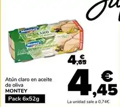 Supeco Montey - atún claro en aceite de oliva oferta