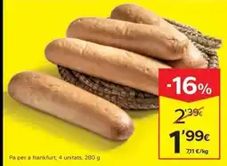 Caprabo Pa per a frankfurt oferta