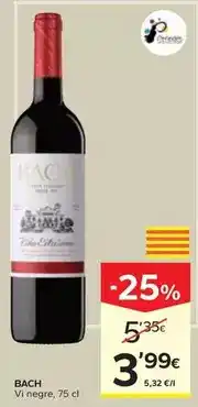 Caprabo Bach - vi negre, 75 cl oferta