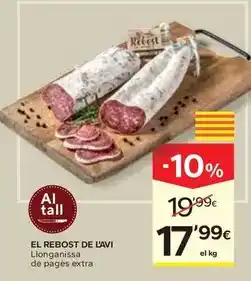 Caprabo El rebost de l'avi - llonganissa de pagès extra oferta