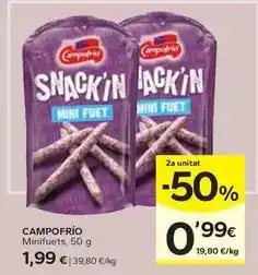 Caprabo Campofrío - minifuets oferta