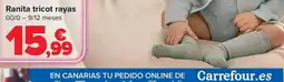Carrefour Ranita tricot rayas oferta