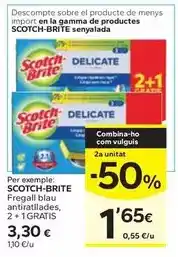 Caprabo Scotch-brite - fregall blau antiratllades oferta