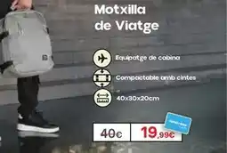 Caprabo Motxilla de viatge oferta