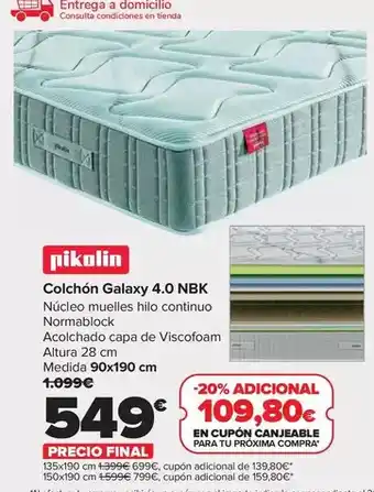 Pikolin - colchon galaxy 4.0 nbk