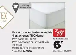Carrefour Tex home - protector acolchado reversible 4 estaciones oferta
