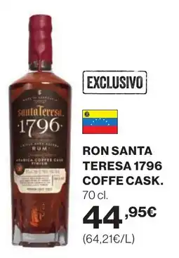 Supercor Ron santa teresa 1796 coffe cask oferta