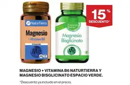 Supercor NATURTIERRA Magnesio + vitamina b6 y magnesio bisglicinato espacio verde oferta