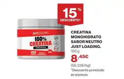Supercor JUST LOADING Creatina monohidrato sabor neutro oferta