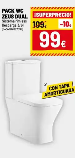 Brico Depôt Pack wc zeus dual oferta