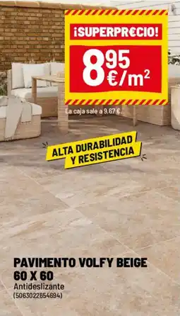 Brico Depôt Pavimento volfy beige 60 x 60 oferta