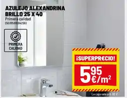 Brico Depôt Azulejo alexandrina brillo 25 x 40 oferta