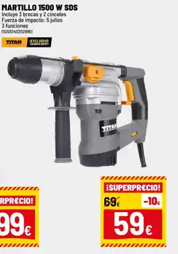Brico Depôt TITAN Martillo 1500 w sds oferta
