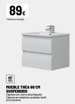 Brico Depôt Mueble thea 60 cm suspendido oferta