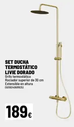 Brico Depôt Set ducha termostático livie dorado oferta