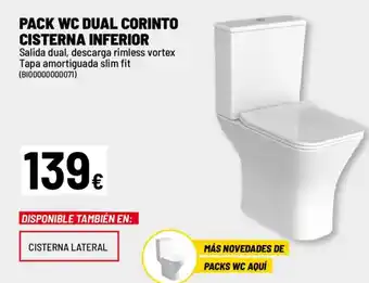Brico Depôt Pack wc dual corinto cisterna inferior oferta