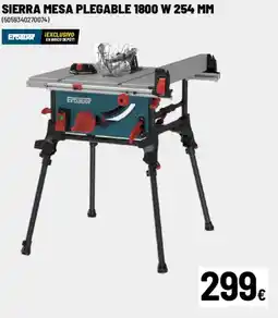 Brico Depôt Sierra mesa plegable 1800 w 254 mm oferta