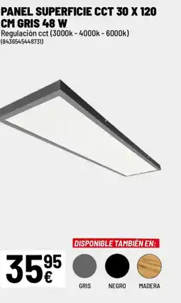 Brico Depôt Panel superficie cct 30 x 120 cm gris 48 w oferta