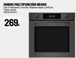 Brico Depôt Cristal - horno multifunción negro oferta