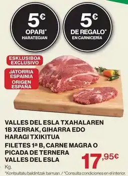 El Corte Inglés Origen - valles del esla txahalaren oferta