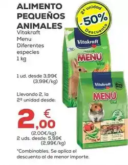 Kiwoko Vitakraft - alimento pequeños animales oferta
