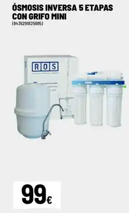 Brico Depôt Ósmosis inversa 5 etapas con grifo mini oferta