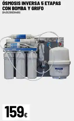 Brico Depôt Ósmosis inversa 5 etapas con bomba y grifo oferta